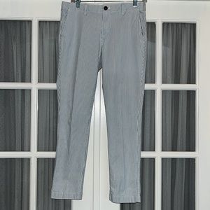 Gap Girlfriend Chino blue striped pants size 4